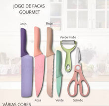 Carregar imagem no visualizador da galeria, Kit Facas - utilidade na cozinha - 6 itens
