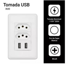 Carregar imagem no visualizador da galeria, Tomada atual com USB