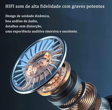 Carregar imagem no visualizador da galeria, FONE DE OUVIDO PREMIUM – SOM IMERSIVO EM QUALQUER MOMENTO! 🎧