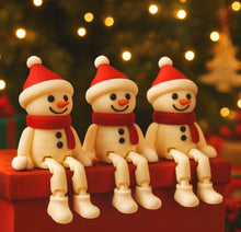 Carregar imagem no visualizador da galeria, Boneco natalino com pernas articuladas ( 3 uni )