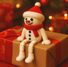 Carregar imagem no visualizador da galeria, Boneco natalino com pernas articuladas ( 3 uni )