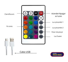 Carregar imagem no visualizador da galeria, Luminária 16 cores