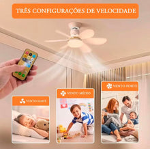 Carregar imagem no visualizador da galeria, Ventilador e luz de teto