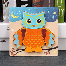 Carregar imagem no visualizador da galeria, QUEBRA-CABEÇA COM MADEIRA 3D