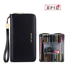 Carregar imagem no visualizador da galeria, CARTEIRA DE COURO FEMININA - proteção Antifurto RFID