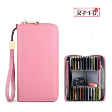 Carregar imagem no visualizador da galeria, CARTEIRA DE COURO FEMININA - proteção Antifurto RFID