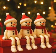 Carregar imagem no visualizador da galeria, Boneco natalino com pernas articuladas ( 3 uni )
