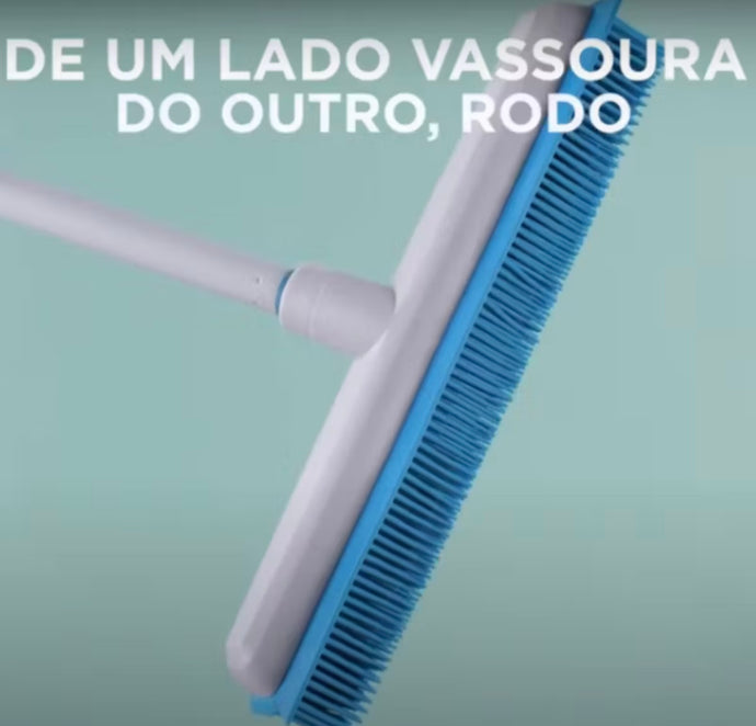 Vassoura + rodo - 2 em 1