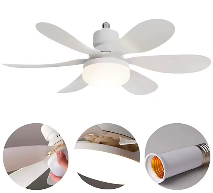 Ventilador e luz de teto